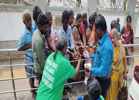 Free Food Distribution at Synthika Trust