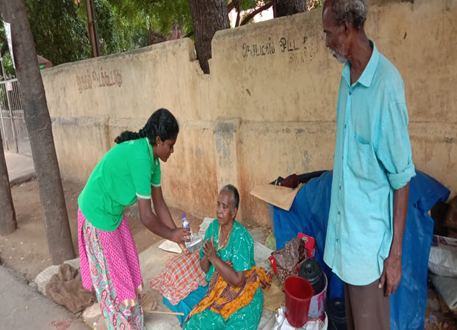 Free Food Distribution at Synthika Trust