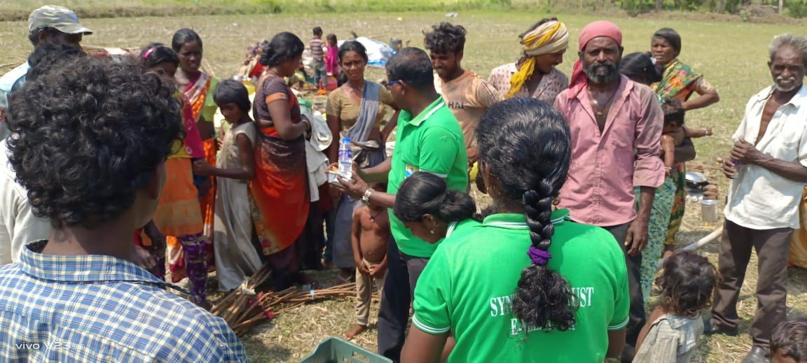 Free Food Distribution at Synthika Trust